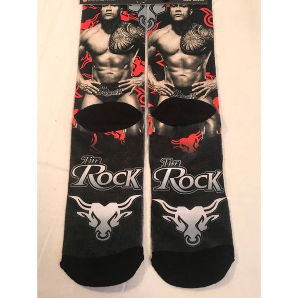 WWE Odd Sox The Rock Crew Mid Calf Socks - Picture 3 of 4